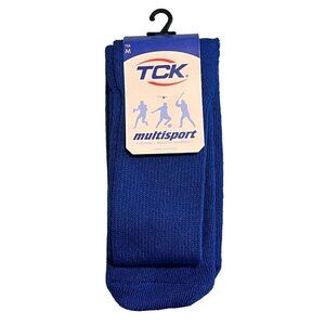 TCK Multisport Socks Adult Medium Knee High Royal Blue Athletic Sports Unisex